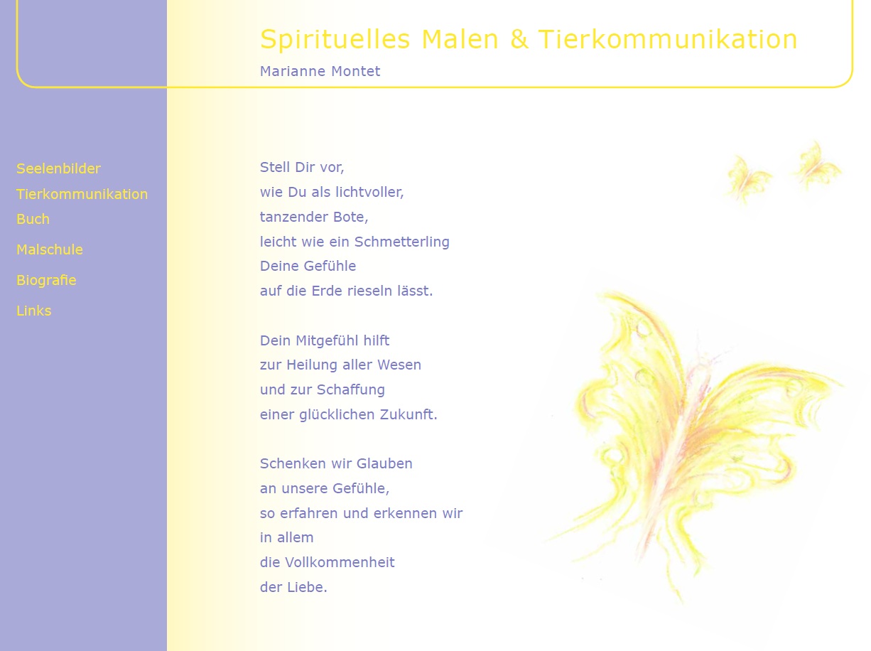 MARIANNE MONTET - SPIRITUELLES MALEN UND TIERKOMMUNIKATION
